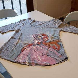 Disney store 3/4 sleeve little mermaid top